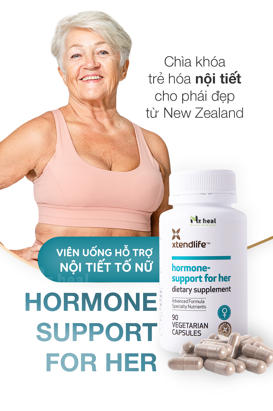 Viên tăng nội tiết tố Xtend-Life Hormone Support For Her